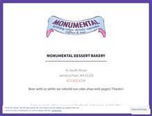 Tablet Screenshot of monumentalcupcakes.com